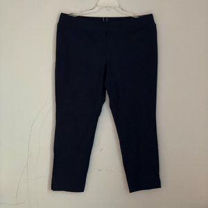 NWT Eileen Fisher Slim Cropped Pants - Dark Blue/Black